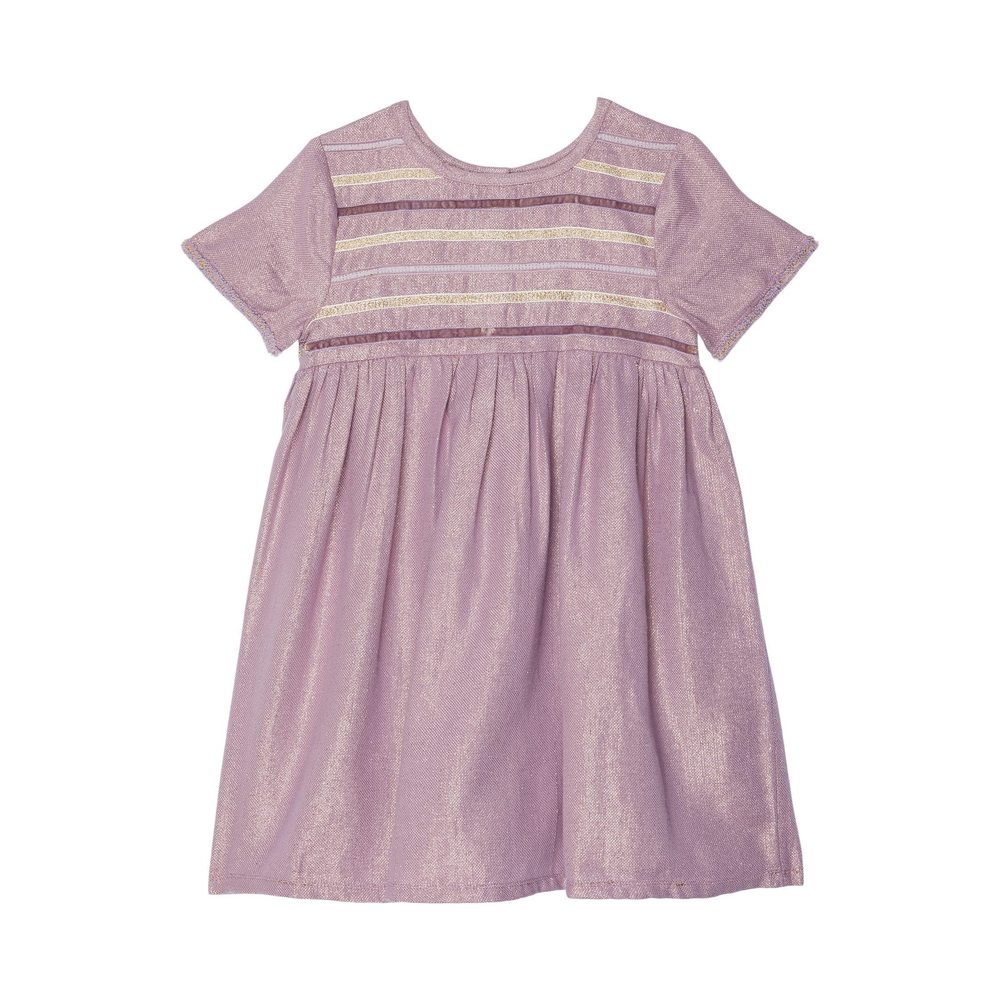 PEEK Girls Velvet Ribbon Dress Print 3T